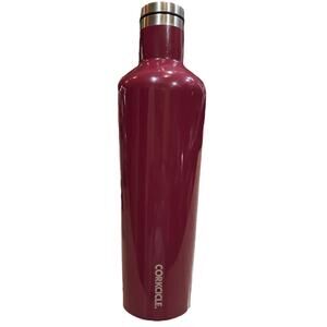 Corkcicle 2025GM 25oz Canteen Metal Water Bottle Maroon Wine Red Screw Top Lid